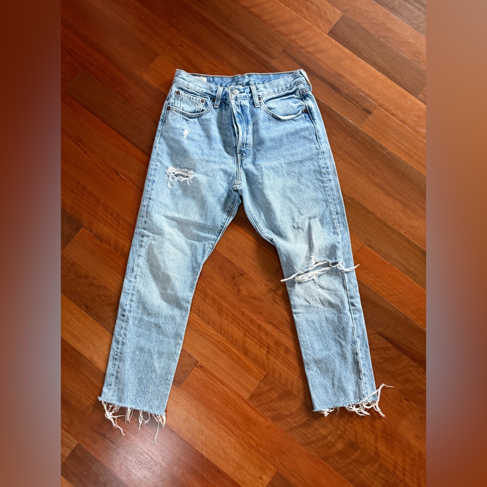 Levi's Light Blue Distressed Women's Jeans